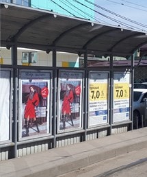 реклама на остановках в Ростове
